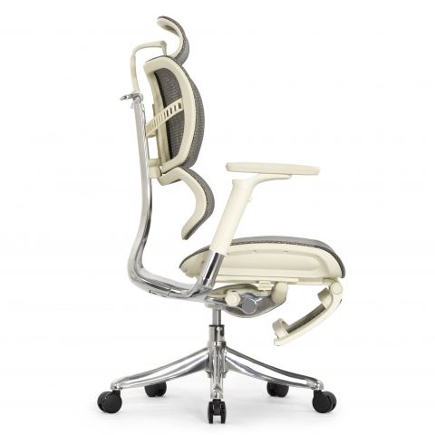 Кресло с подножкой FALTO FLY 2 (динамичный подголовник, подлокотники 6D(360), сетка, светлый)