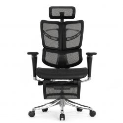 Кресло Falto Fly 2 (сидение MAX с подножкой, подлокотник 6D(360), сетка черная / каркас черный)
