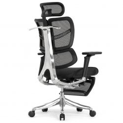 Кресло Falto Fly 2 (сидение MAX с подножкой, подлокотник 6D(360), сетка черная / каркас черный)