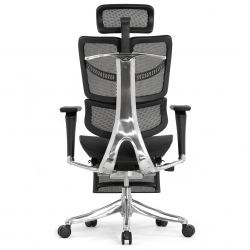 Кресло Falto Fly 2 (сидение MAX с подножкой, подлокотник 6D(360), сетка черная / каркас черный)