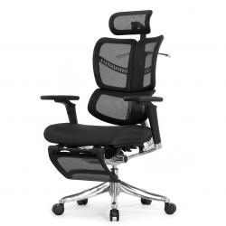 Кресло Falto Fly 2 (сидение MAX с подножкой, подлокотник 6D(360), сетка черная / каркас черный)