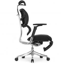 Кресло Falto Fly 2 (сидение MAX с подножкой, подлокотник 6D(360), сетка черная / каркас черный)