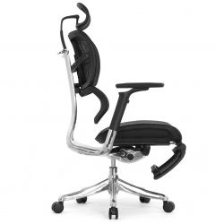 Кресло Falto Fly 2 (сидение MAX с подножкой, подлокотник 6D(360), сетка черная / каркас черный)