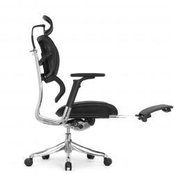 Кресло Falto Fly 2 (сидение MAX с подножкой, подлокотник 6D(360), сетка черная / каркас черный)