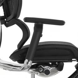 Кресло Falto Fly 2 (сидение MAX с подножкой, подлокотник 6D(360), сетка черная / каркас черный)