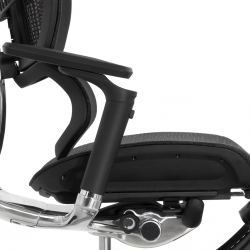 Кресло Falto Fly 2 (сидение MAX с подножкой, подлокотник 6D(360), сетка черная / каркас черный)