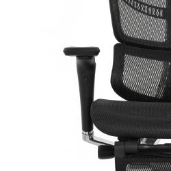 Кресло Falto Fly 2 (сидение MAX с подножкой, подлокотник 6D(360), сетка черная / каркас черный)