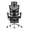 Кресло с подножкой FALTO SAIL 2 (динамичный поясничный упор, подлокотники 6D(360), сетка, черный)