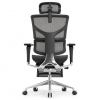 Кресло с подножкой FALTO SAIL 2 (динамичный поясничный упор, подлокотники 6D(360), сетка, черный)