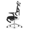Кресло с подножкой FALTO SAIL 2 (динамичный поясничный упор, подлокотники 6D(360), сетка, черный)