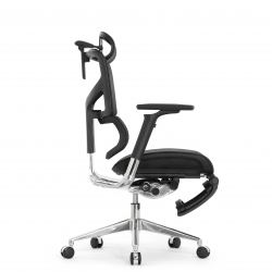 Кресло с подножкой FALTO SAIL 2 (динамичный поясничный упор, подлокотники 6D(360), сетка, черный)