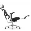 Кресло с подножкой FALTO SAIL 2 (динамичный поясничный упор, подлокотники 6D(360), сетка, черный)