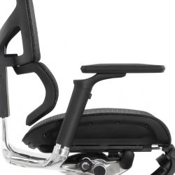 Кресло с подножкой FALTO SAIL 2 (динамичный поясничный упор, подлокотники 6D(360), сетка, черный)