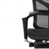 Кресло с подножкой FALTO SAIL 2 (динамичный поясничный упор, подлокотники 6D(360), сетка, черный)