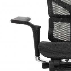 Кресло с подножкой FALTO SAIL 2 (динамичный поясничный упор, подлокотники 6D(360), сетка, черный)