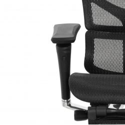 Кресло с подножкой FALTO SAIL 2 (динамичный поясничный упор, подлокотники 6D(360), сетка, черный)