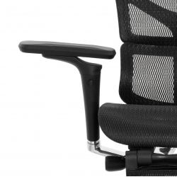 Кресло с подножкой FALTO SAIL 2 (динамичный поясничный упор, подлокотники 6D(360), сетка, черный)