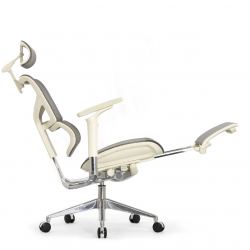 Кресло с подножкой FALTO SAIL 2 (динамичный поясничный упор, подлокотники 6D(360), сетка, светлый)