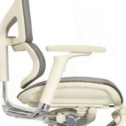 Кресло с подножкой FALTO SAIL 2 (динамичный поясничный упор, подлокотники 6D(360), сетка, светлый)