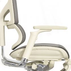 Кресло с подножкой FALTO SAIL 2 (динамичный поясничный упор, подлокотники 6D(360), сетка, светлый)