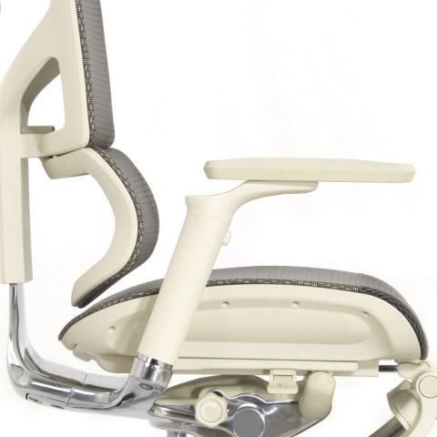 Кресло с подножкой FALTO SAIL 2 (динамичный поясничный упор, подлокотники 6D(360), сетка, светлый)