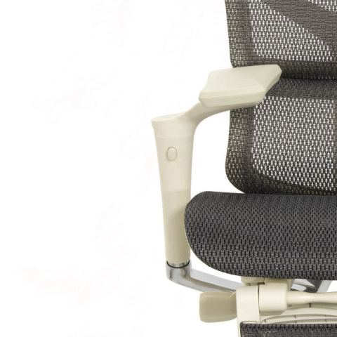 Кресло с подножкой FALTO SAIL 2 (динамичный поясничный упор, подлокотники 6D(360), сетка, светлый)