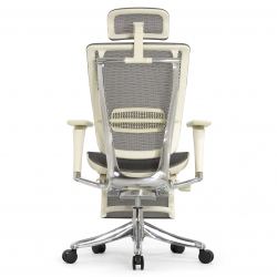 Кресло с подножкой FALTO SPRING 2 (поясничный валик, подлокотн 6D(360), сетка, светлый)