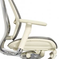 Кресло с подножкой FALTO SPRING 2 (поясничный валик, подлокотн 6D(360), сетка, светлый)