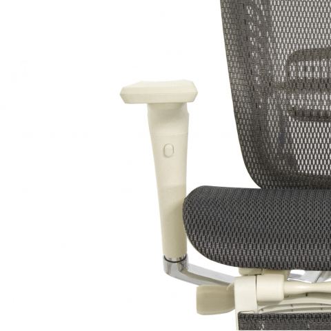 Кресло с подножкой FALTO SPRING 2 (поясничный валик, подлокотн 6D(360), сетка, светлый)