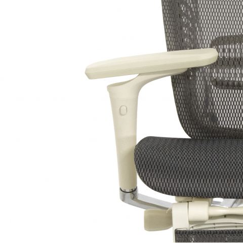 Кресло с подножкой FALTO SPRING 2 (поясничный валик, подлокотн 6D(360), сетка, светлый)