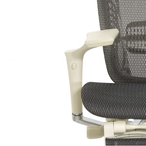 Кресло с подножкой FALTO SPRING 2 (поясничный валик, подлокотн 6D(360), сетка, светлый)