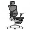 Кресло с подножкой FALTO STAR 2 (подлокотники 6D(360),сетка, цвет чёрный)