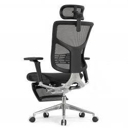 Кресло с подножкой FALTO STAR 2 (подлокотники 6D(360),сетка, цвет чёрный)