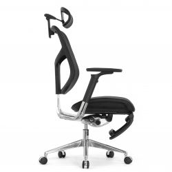 Кресло с подножкой FALTO STAR 2 (подлокотники 6D(360),сетка, цвет чёрный)