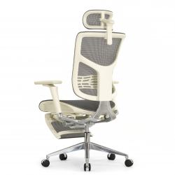 Кресло с подножкой FALTO STAR 2 (подлокотники 6D(360),сетка, цвет светлый)