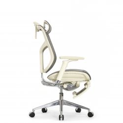 Кресло с подножкой FALTO STAR 2 (подлокотники 6D(360),сетка, цвет светлый)