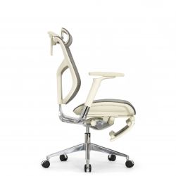 Кресло с подножкой FALTO STAR 2 (подлокотники 6D(360),сетка, цвет светлый)