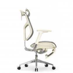 Кресло с подножкой FALTO STAR 2 (подлокотники 6D(360),сетка, цвет светлый)