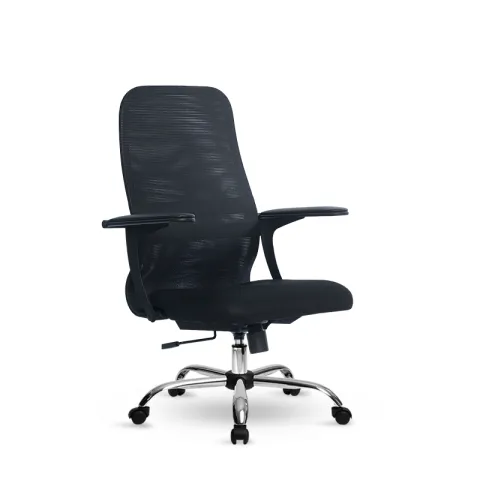 Компьютерное кресло Метта S-CP-8 (x2) CH черное, двойная сетка
