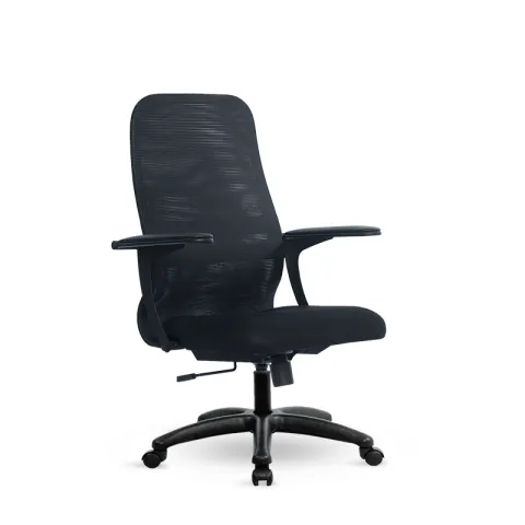 Компьютерное кресло Метта S-CP-8 (x2) PL черное, двойная сетка