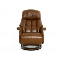 Кресло электрореклайнер FALTO Lux Electro (2 мотора, натуральная кожа, коричневый)