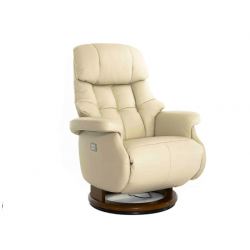 Кресло электрореклайнер FALTO Lux Electro (2 мотора, натуральная кожа, бежевый)