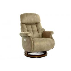 Кресло электрореклайнер FALTO Lux Electro (2 мотора, искусственный нубук, бежевый)