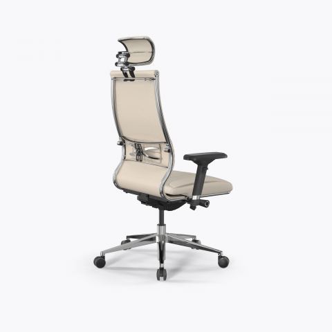 Кресло Метта Samurai KL-3.04 Infinity Easy Clean (Молочный)