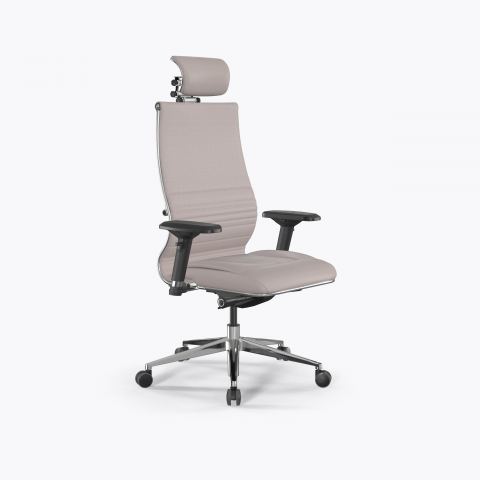 Кресло Метта Samurai KL-3.04 Infinity Easy Clean (Светло-бежевый)