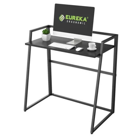 Складной письменный стол (для компьютера) EUREKA ERK-FD-03B с шириной 84 см, Black