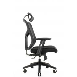 Кресло Expert Star OFFICE STE-MF01S Т-01 (усиленная сетка, черная / каркас черный)