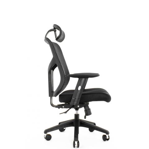 Кресло Expert Star OFFICE STE-MF01S Т-01 (усиленная сетка, черная / каркас черный)