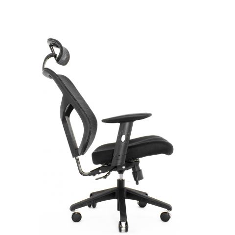 Кресло Expert Star OFFICE STE-MF01S Т-01 (усиленная сетка, черная / каркас черный)