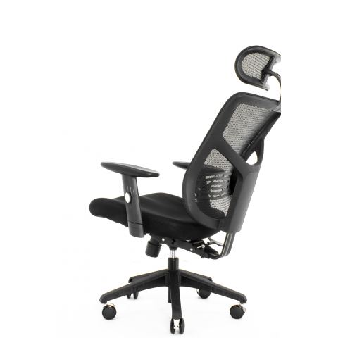 Кресло Expert Star OFFICE STE-MF01S Т-01 (усиленная сетка, черная / каркас черный)